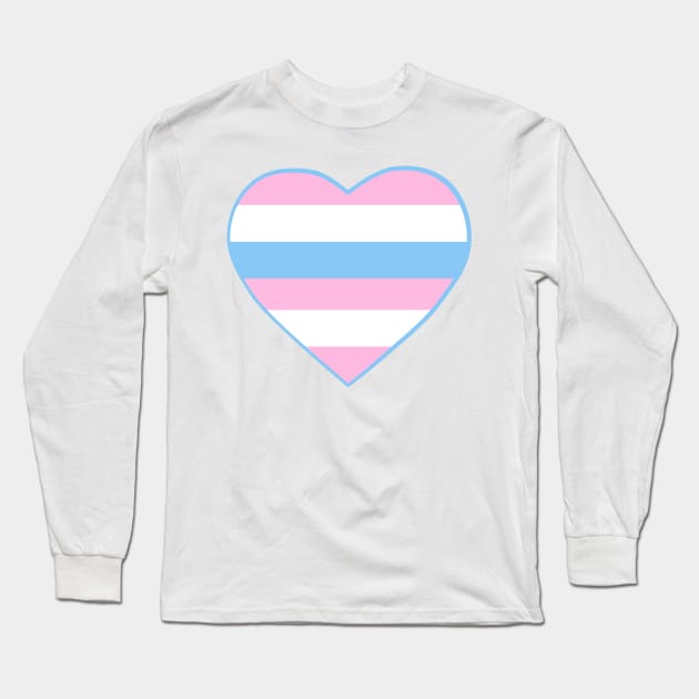 Pride Flag Heart Intersexual Long Sleeve T-Shirt by VanumChan